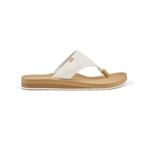 Cobian Women's Bermuda Bounce Mesh Strap Wedge Sandal - Cream BEB24110